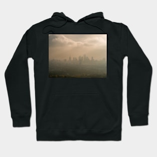 Moody sky over skyscrapers in Warsaw city center Hoodie